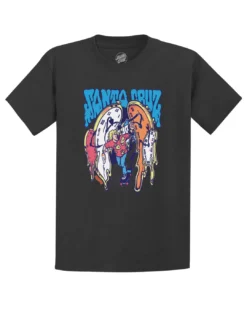 Santa Cruz Tee Melting Clocks Grabke Black