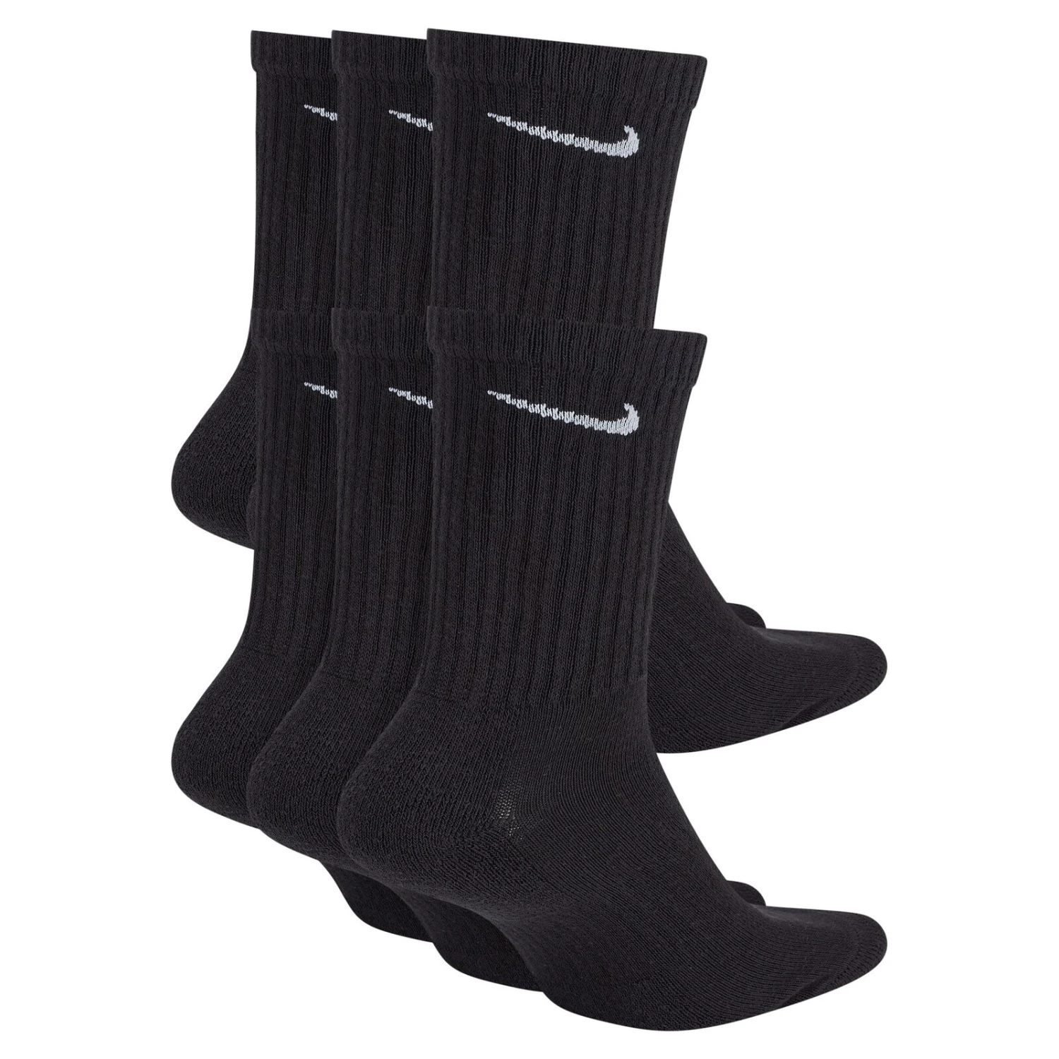 Nike SB Socks Crew 6pk Everyday Cush Black US 8-12 1 Nike SB Socks Crew 6pk Everyday Cush Black US 8-12