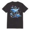 Huf Tee Space Dolphins Washed Black