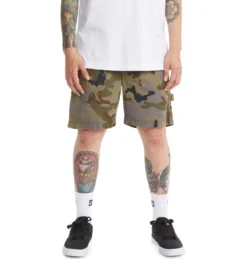 DC Shorts Mechanic Elastic Waist 19 Inch Camo -Sports Fashion Clothing Store UDYWS03009.XKGS 2