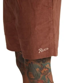 RVCA Shorts Elastic Cord Escape Script Copper