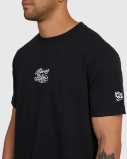 RVCA Tee DMOTE Graf Black -Sports Fashion Clothing Store UVYZT00583.blk 2
