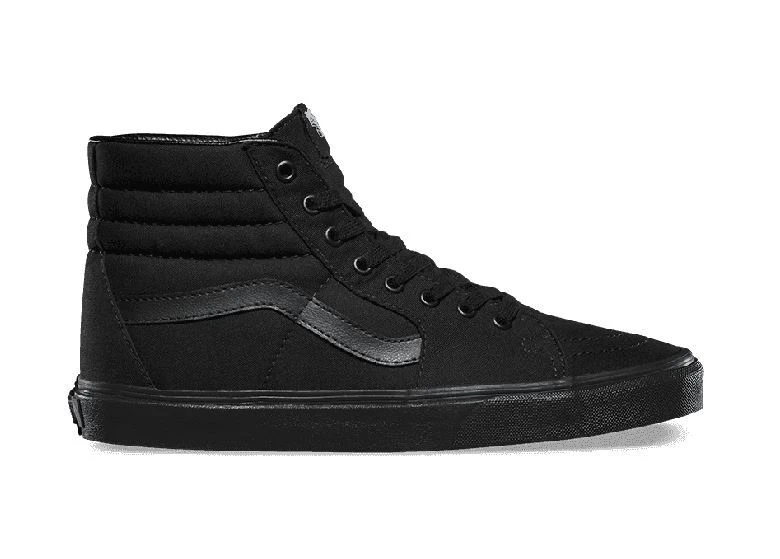Vans Sk8 Hi Classic Black/Black 2 Vans Sk8 Hi Classic Black/Black - Image 2