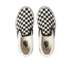 Vans Youth Classic Slip-On Checkerboard Black/White 7 Vans Youth Classic Slip-On Checkerboard Black/White -Sports Fashion Clothing Store VN.0ZBUEO1.BKW 2