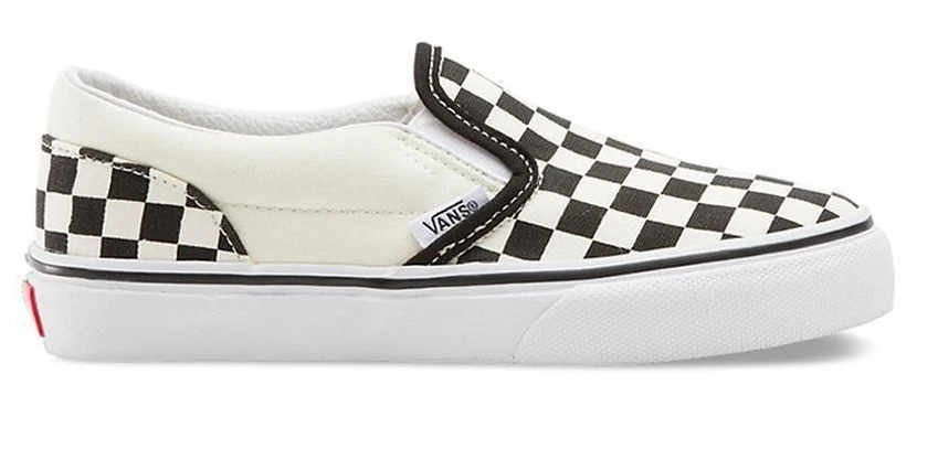 Vans Youth Classic Slip-On Checkerboard Black/White 1 Vans Youth Classic Slip-On Checkerboard Black/White