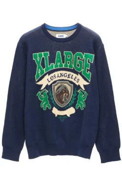 XLARGE Jumper Emblem Logo Sweater Navy