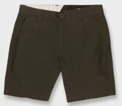 Volcom Shorts Barracks Relaxed Chino Rinsed Black