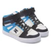 DC Youth Pure High Top Elastic Laces Velcro Black/Blue/Black