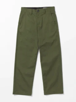 Volcom Youth Pants Frickin Nailer Squadron Green