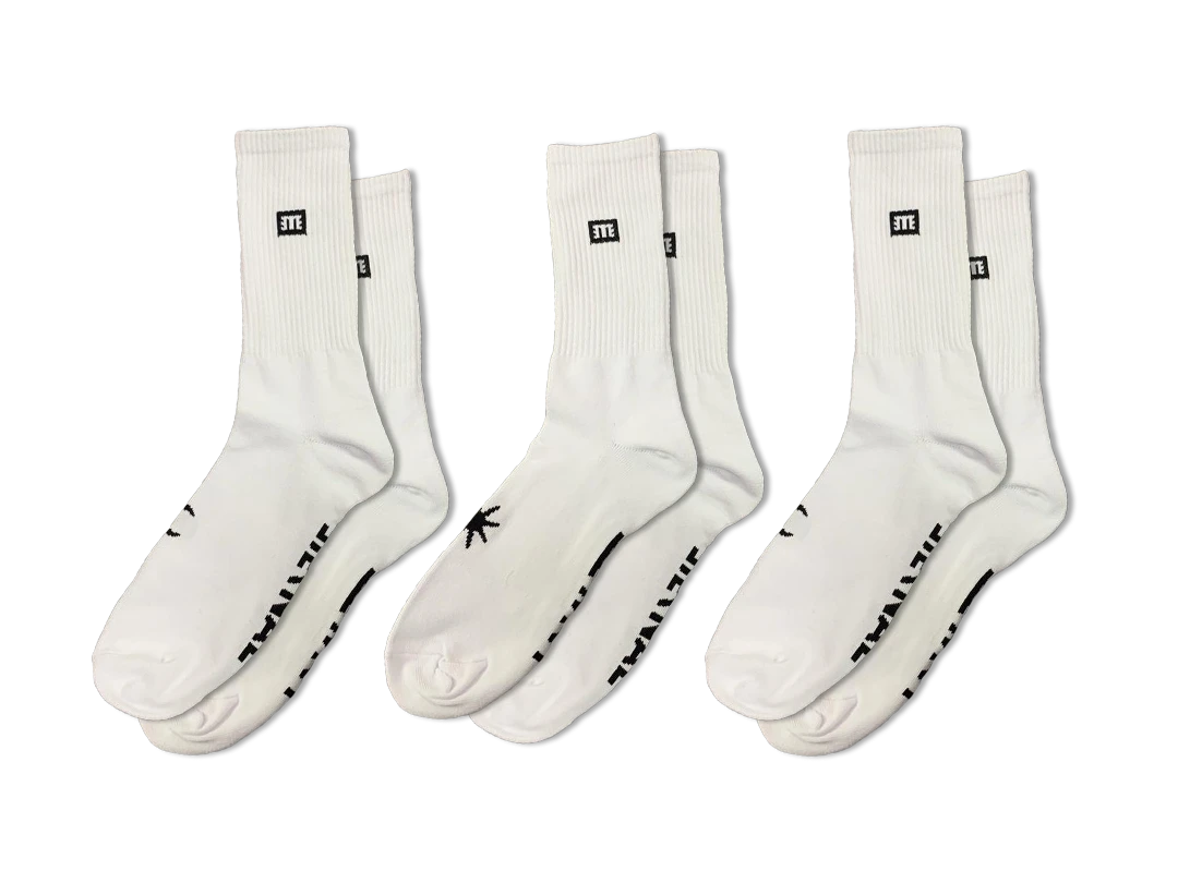 Eternal Socks 3 Pack White US 7-11 1 Eternal Socks 3 Pack White US 7-11