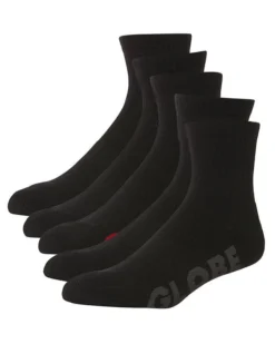 Globe Youth Socks Crew Stealth 5pk Black US 2-8