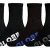 Globe Socks Crew Stealth 5pk Black US 7-11