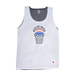 Hopps Singlet Jersey Quartersnacks Reversible Mesh Navy/White