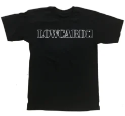 Lowcard Tee Outline Black