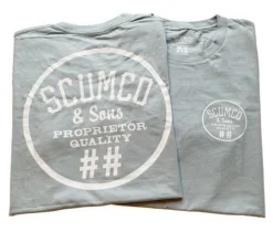 Scumco Tee Light Blue Logo