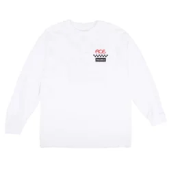Theories X Ace LS Tee Stamp White -Sports Fashion Clothing Store thetee.1.sw .toa .01 1