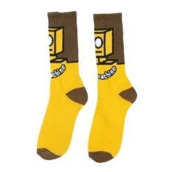 Toy Machine Socks Robot Sock Mustard