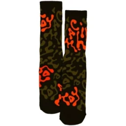 Toy Machine Socks Camo Sock Black