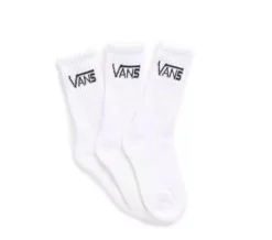 Vans Youth Socks Classic Crew 3pk White US 1-6