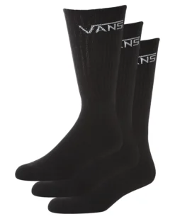 Vans Youth Socks Classic Crew 3pk Black US 10k-13k