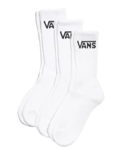 Vans Youth Socks Classic Crew 3pk White US 10k-13k
